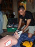 Filippo Molina Dan Des Instructor - dimostrazione uso defibrillatore